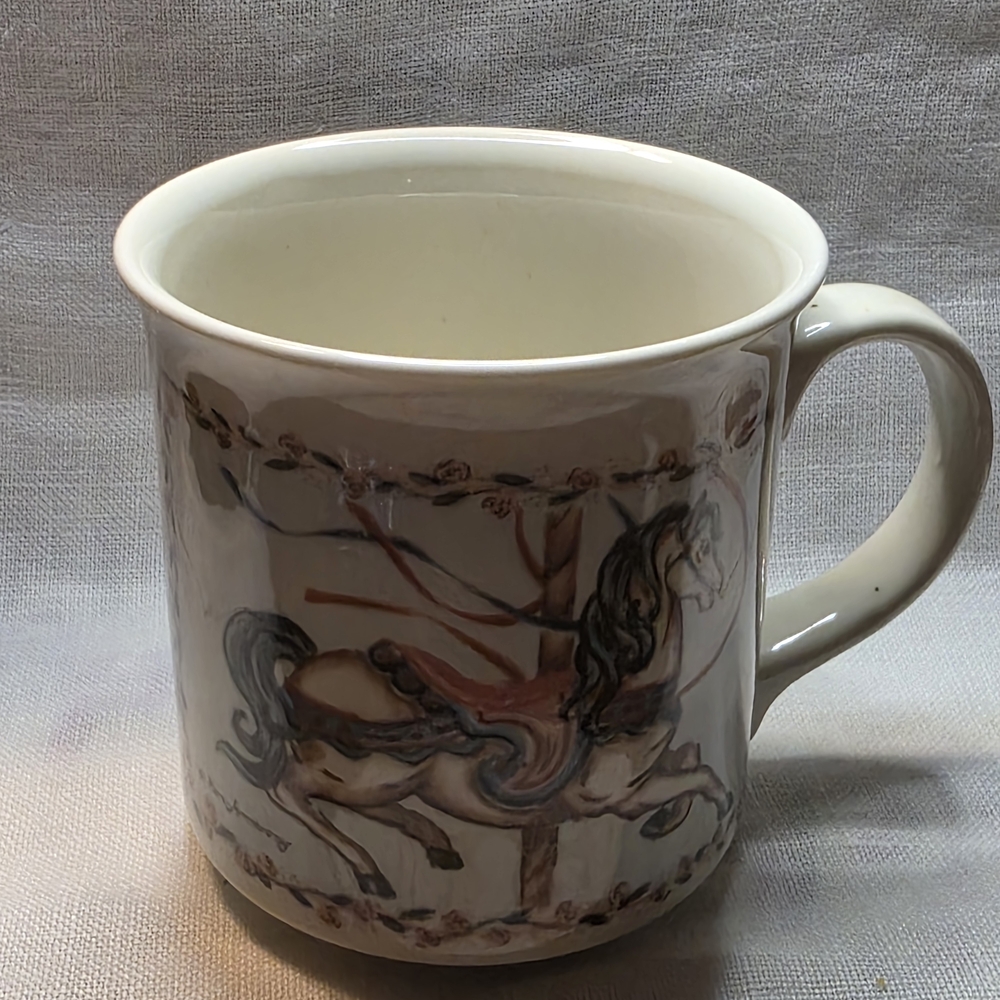 Vintage Otaguri Carousel Horse Coffee Mug